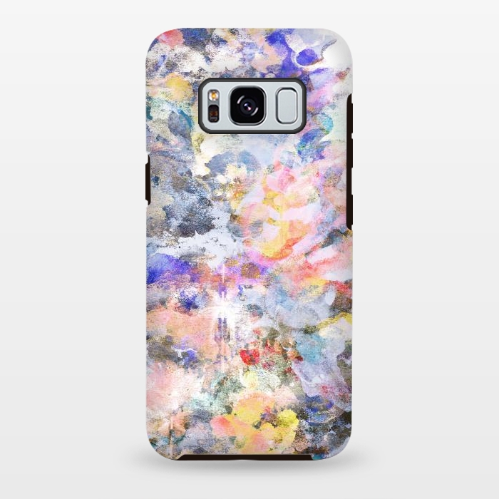 Galaxy S8 plus StrongFit Colorful abstract finger painting by Oana 