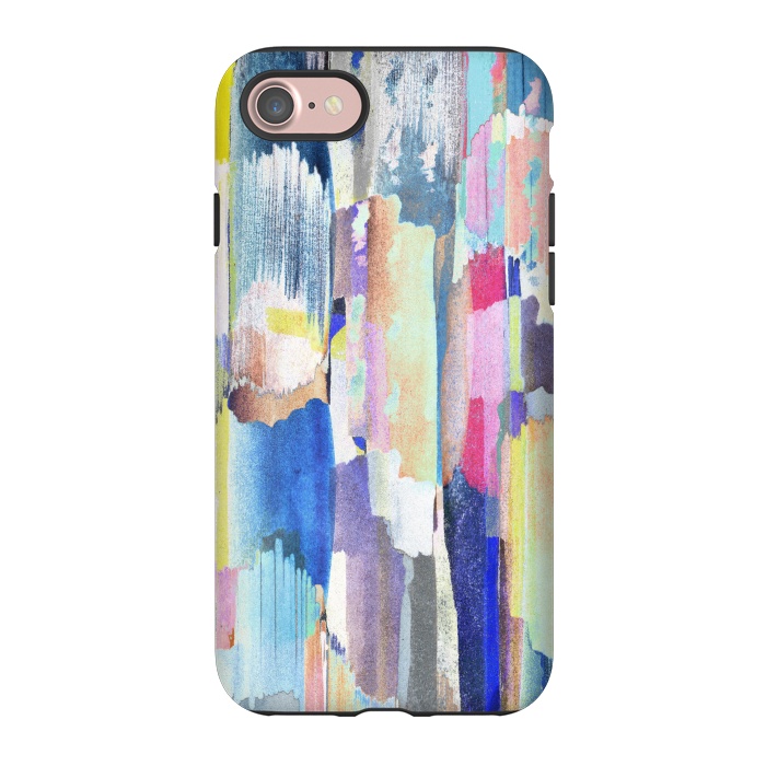 iPhone 7 StrongFit Colorful paint brushstrokes by Oana 