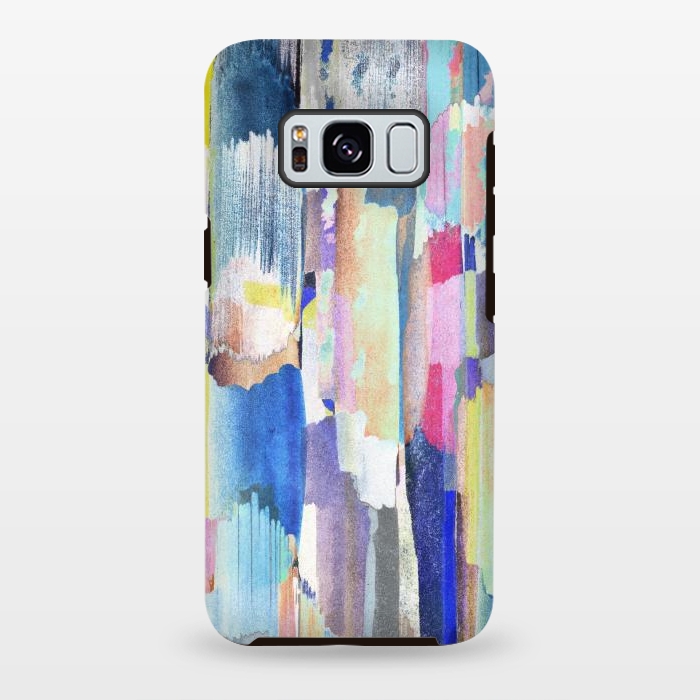 Galaxy S8 plus StrongFit Colorful paint brushstrokes by Oana 