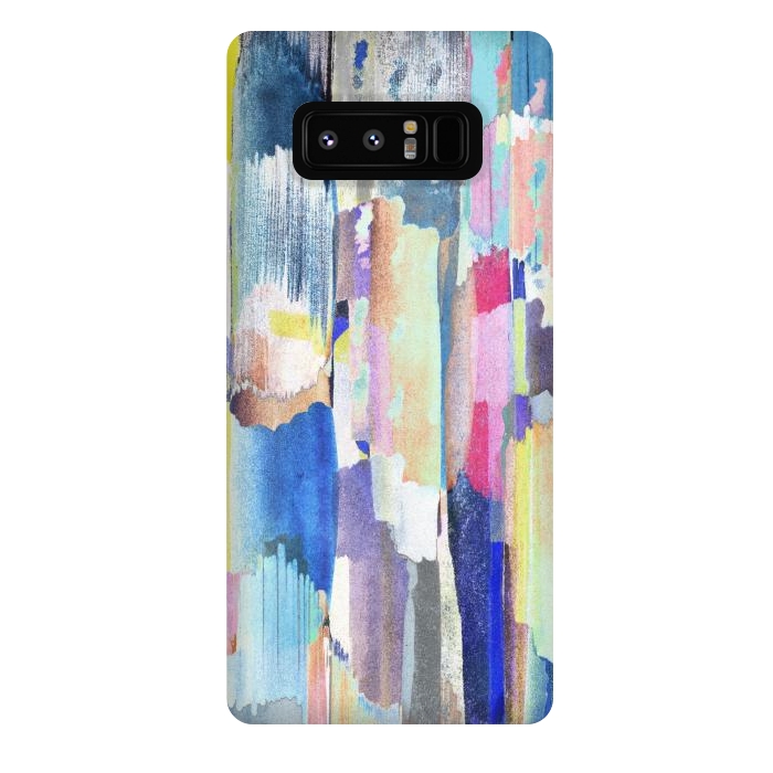 Galaxy Note 8 StrongFit Colorful paint brushstrokes by Oana 