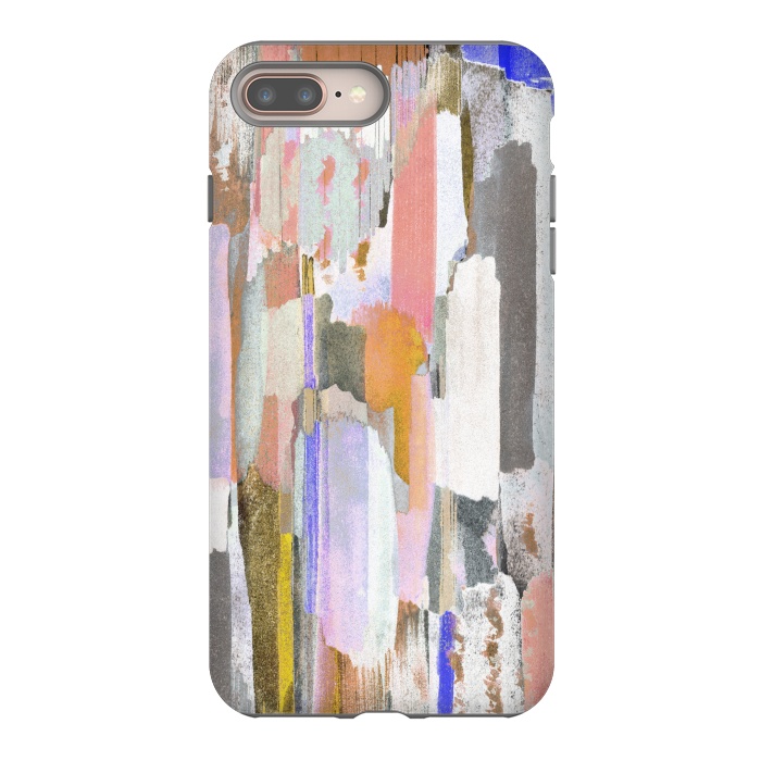 iPhone 7 plus StrongFit Abstract pastel brushstrokes painting by Oana 
