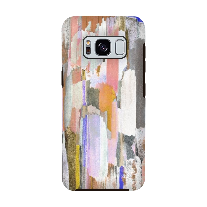 Galaxy S8 StrongFit Abstract pastel brushstrokes painting by Oana 