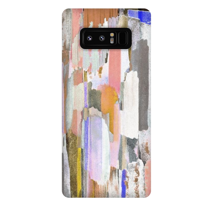 Galaxy Note 8 StrongFit Abstract pastel brushstrokes painting by Oana 