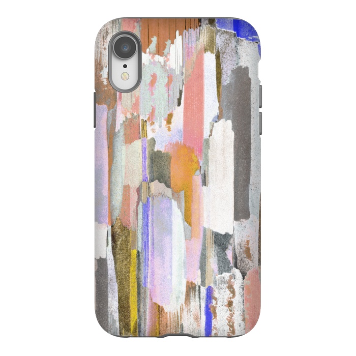 iPhone Xr StrongFit Abstract pastel brushstrokes painting by Oana 