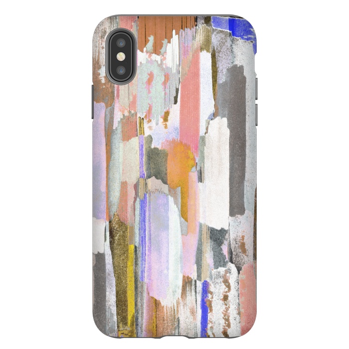 iPhone Xs Max StrongFit Abstract pastel brushstrokes painting by Oana 