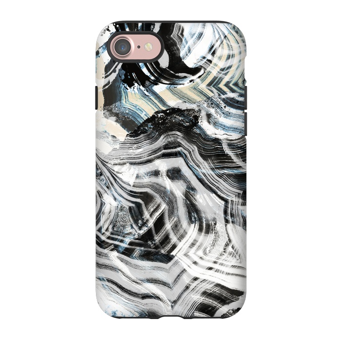 iPhone 7 StrongFit Brushed contrasted marble by Oana 