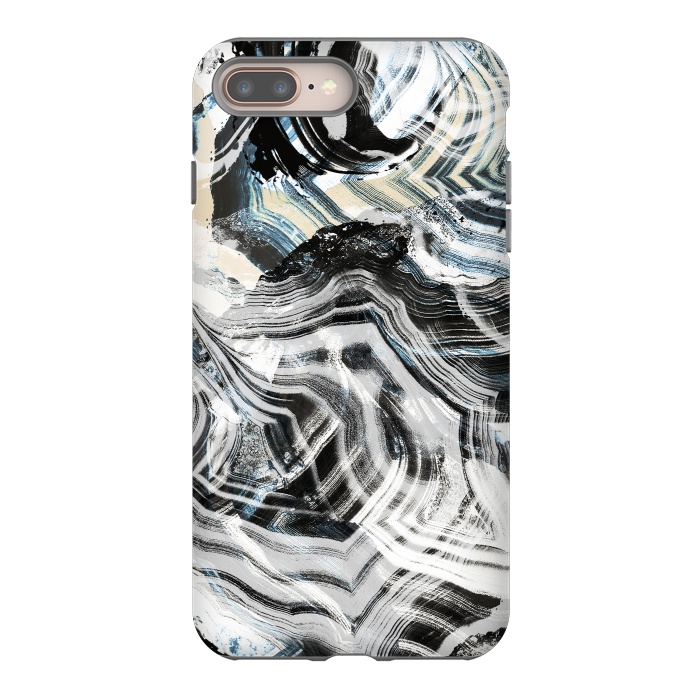 iPhone 7 plus StrongFit Brushed contrasted marble by Oana 