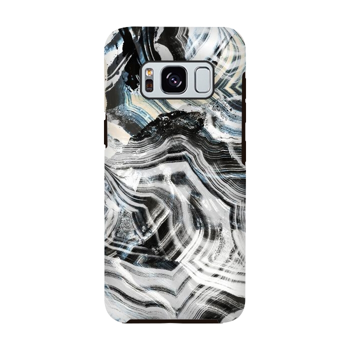 Galaxy S8 StrongFit Brushed contrasted marble by Oana 