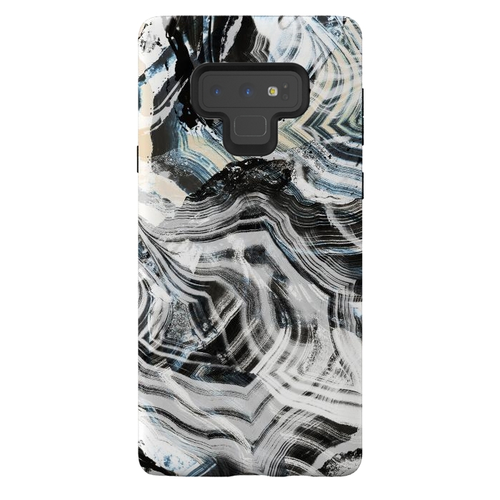 Galaxy Note 9 StrongFit Brushed contrasted marble by Oana 