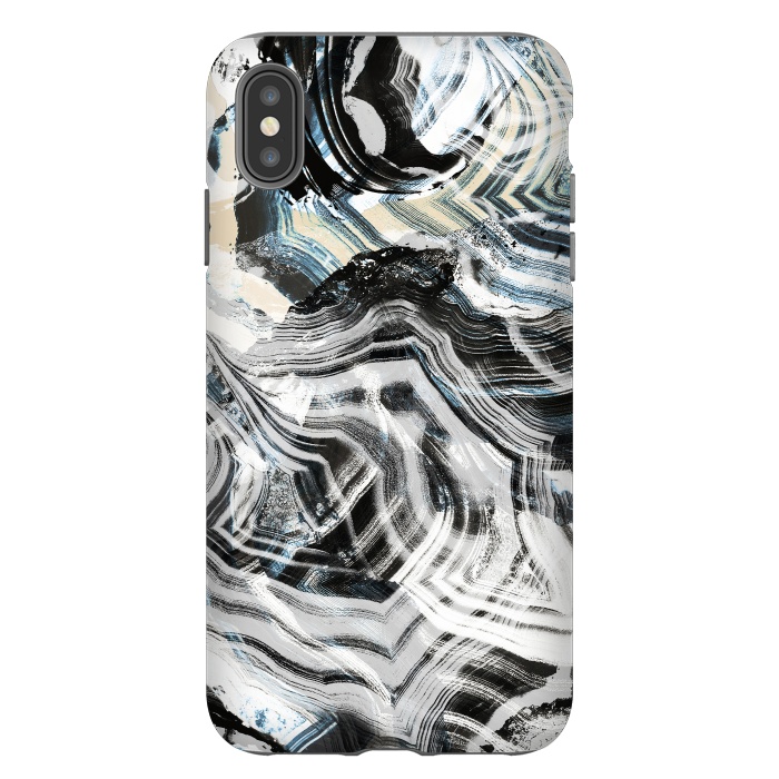 iPhone Xs Max StrongFit Brushed contrasted marble by Oana 