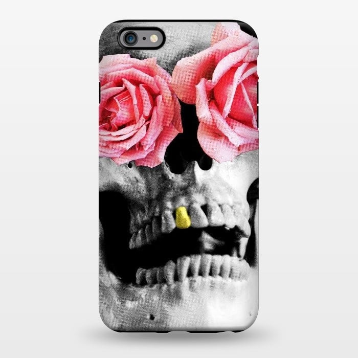 iPhone 6/6s plus StrongFit Skull Roses by Mitxel Gonzalez