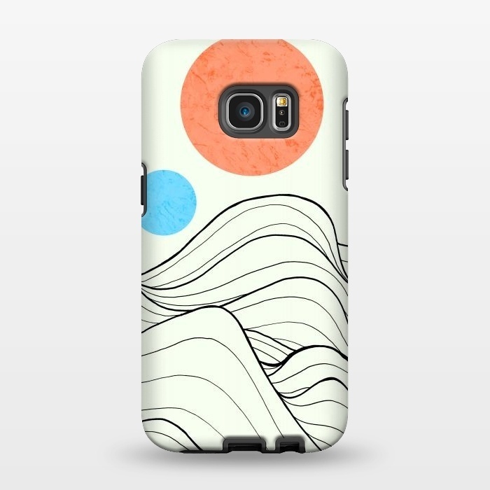 Galaxy S7 EDGE StrongFit 2 moon waves by Steve Wade (Swade)