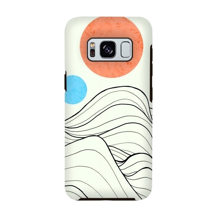 Galaxy S8 StrongFit 2 moon waves by Steve Wade (Swade)
