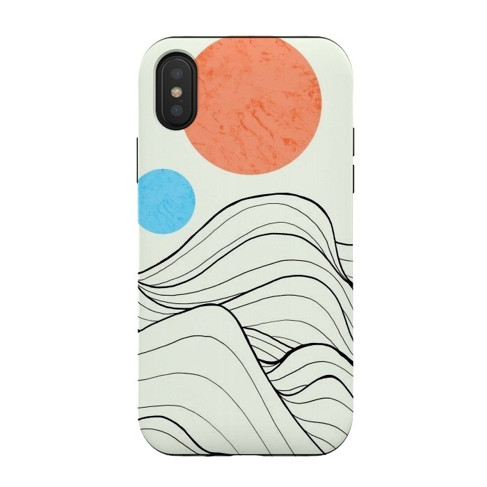 iPhone Xs / X StrongFit 2 moon waves by Steve Wade (Swade)