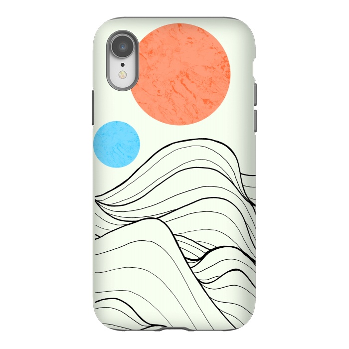 iPhone Xr StrongFit 2 moon waves by Steve Wade (Swade)