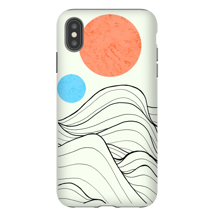 iPhone Xs Max StrongFit 2 moon waves by Steve Wade (Swade)