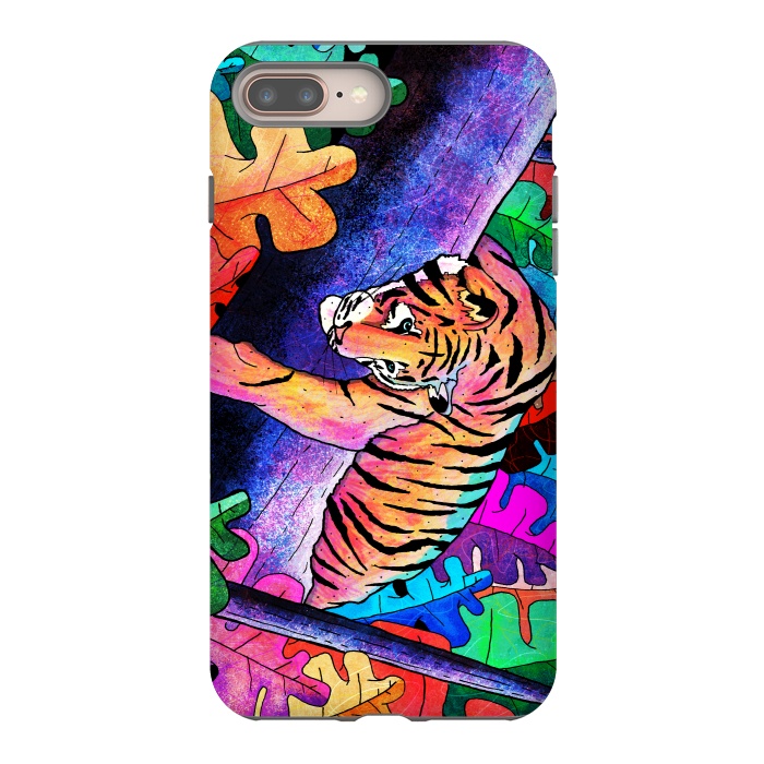 iPhone 7 plus StrongFit The lazy tiger by Steve Wade (Swade)