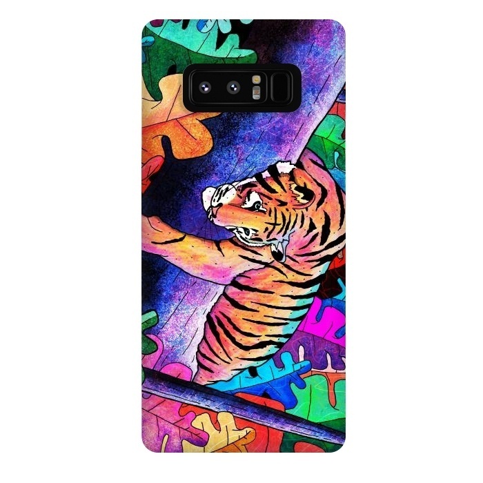 Galaxy Note 8 StrongFit The lazy tiger by Steve Wade (Swade)