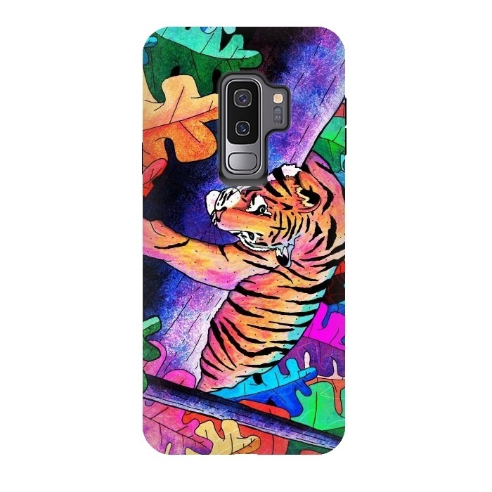 Galaxy S9 plus StrongFit The lazy tiger by Steve Wade (Swade)