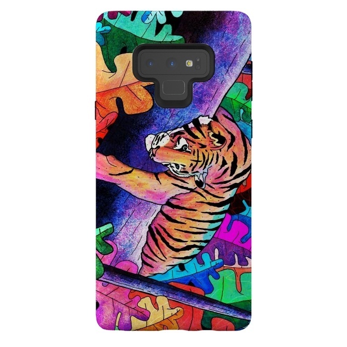Galaxy Note 9 StrongFit The lazy tiger by Steve Wade (Swade)