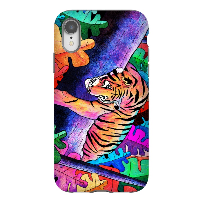 iPhone Xr StrongFit The lazy tiger by Steve Wade (Swade)