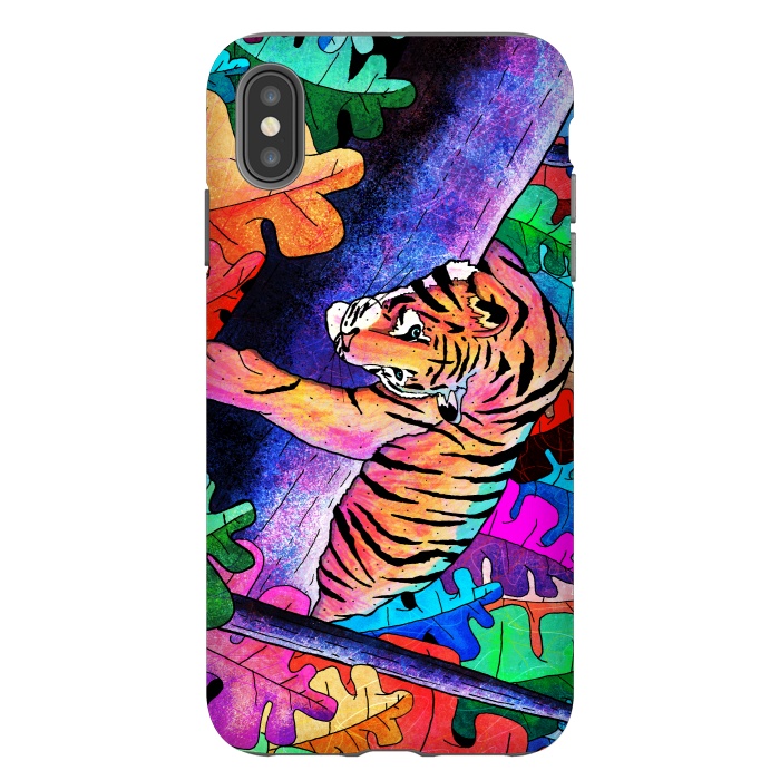 iPhone Xs Max StrongFit The lazy tiger by Steve Wade (Swade)