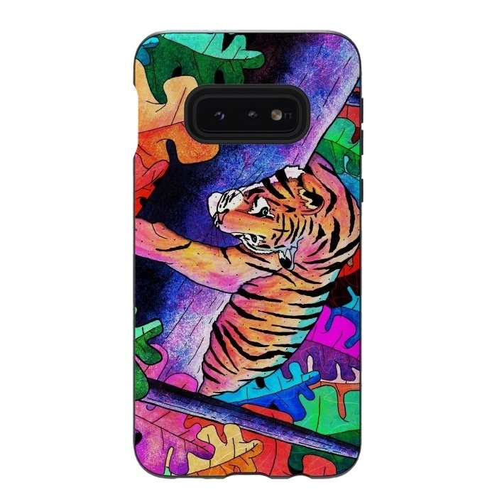 Galaxy S10e StrongFit The lazy tiger by Steve Wade (Swade)