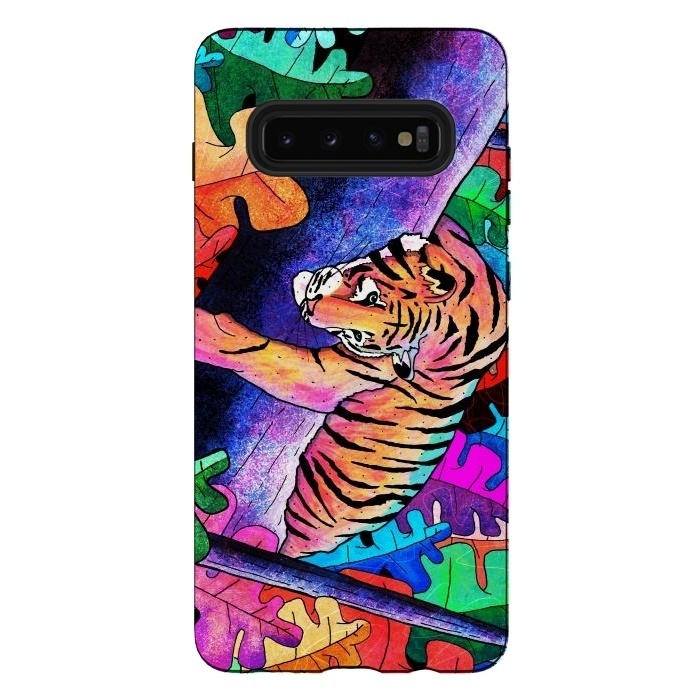 Galaxy S10 plus StrongFit The lazy tiger by Steve Wade (Swade)