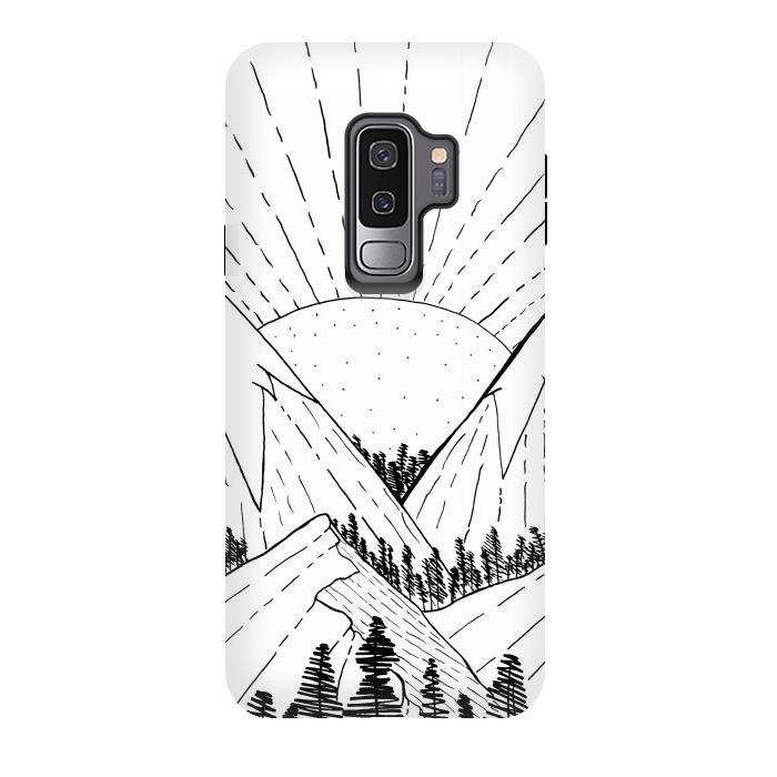 Galaxy S9 plus StrongFit Big sun Mounts (white and black ) by Steve Wade (Swade)
