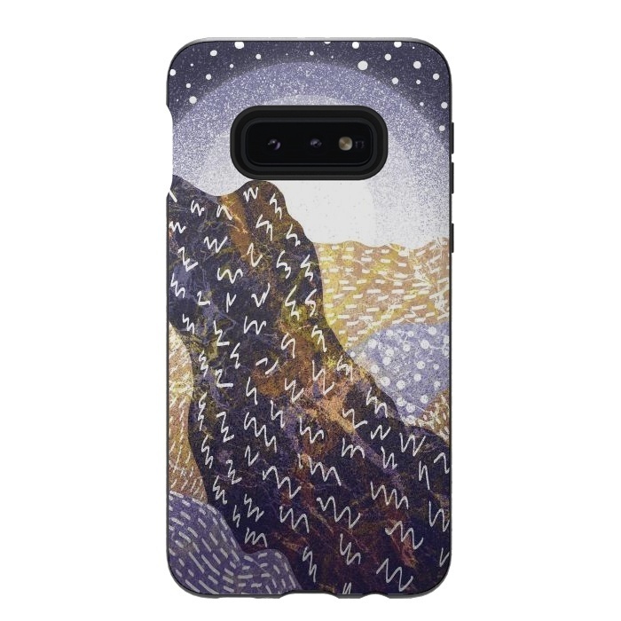 Galaxy S10e StrongFit Mauve and gold hills by Steve Wade (Swade)