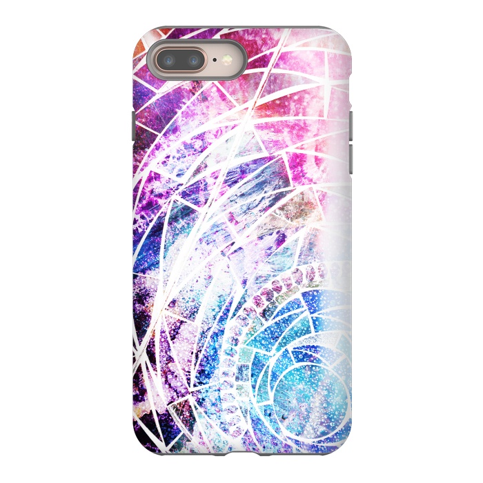 iPhone 7 plus StrongFit Star dust marble mosaic by Oana 