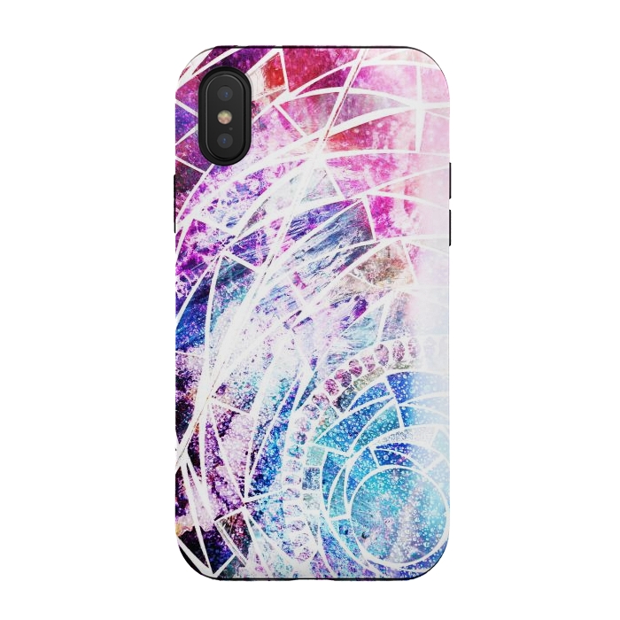 iPhone Xs / X StrongFit Star dust marble mosaic by Oana 