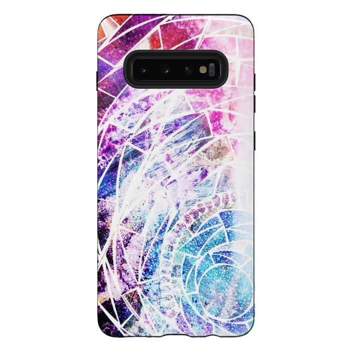 Galaxy S10 plus StrongFit Star dust marble mosaic by Oana 