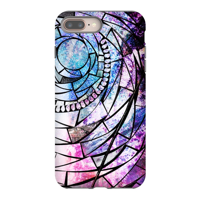 iPhone 7 plus StrongFit Star dust universe colorful broken glass by Oana 