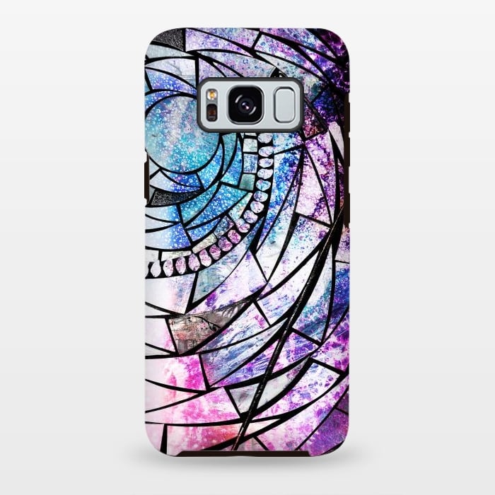 Galaxy S8 plus StrongFit Star dust universe colorful broken glass by Oana 