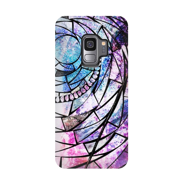 Galaxy S9 StrongFit Star dust universe colorful broken glass by Oana 