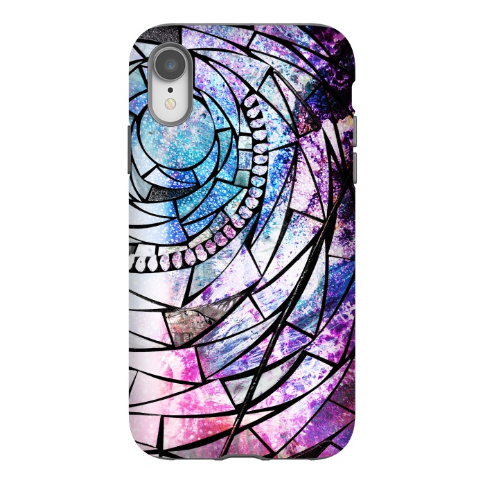 iPhone Xr StrongFit Star dust universe colorful broken glass by Oana 