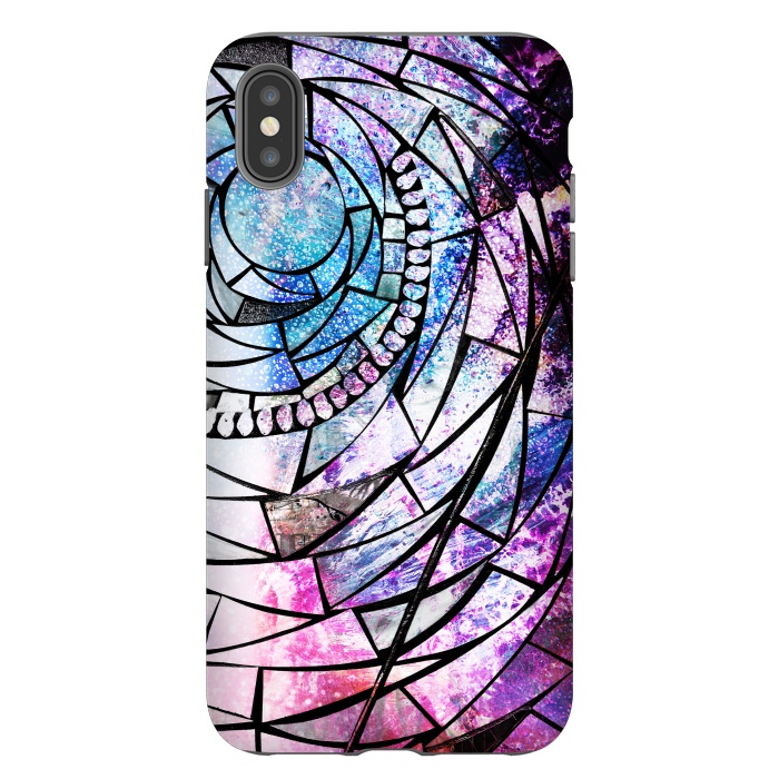 iPhone Xs Max StrongFit Star dust universe colorful broken glass by Oana 