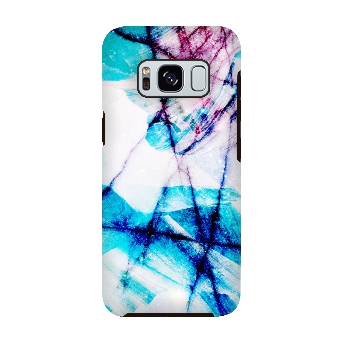 Galaxy S8 StrongFit Blue marble with star dust texture by Oana 