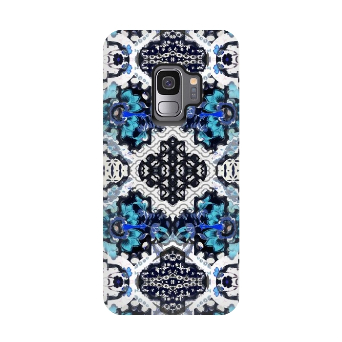 Galaxy S9 StrongFit Oriental floral pattern by Oana 