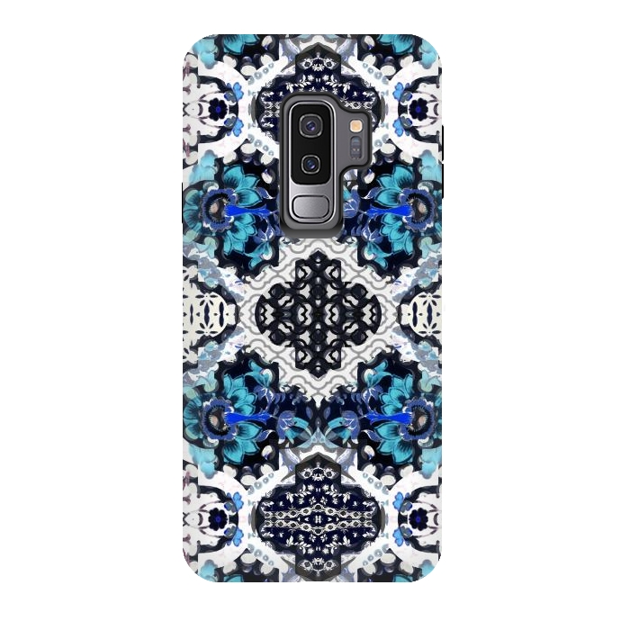 Galaxy S9 plus StrongFit Oriental floral pattern by Oana 