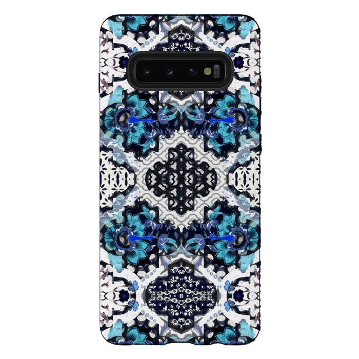 Galaxy S10 plus StrongFit Oriental floral pattern by Oana 