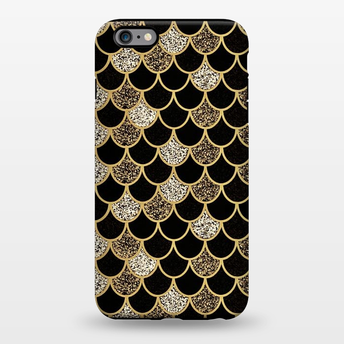 iPhone 6/6s plus StrongFit Gold & black mermaid by Jms