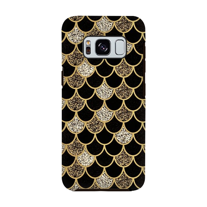 Galaxy S8 StrongFit Gold & black mermaid by Jms