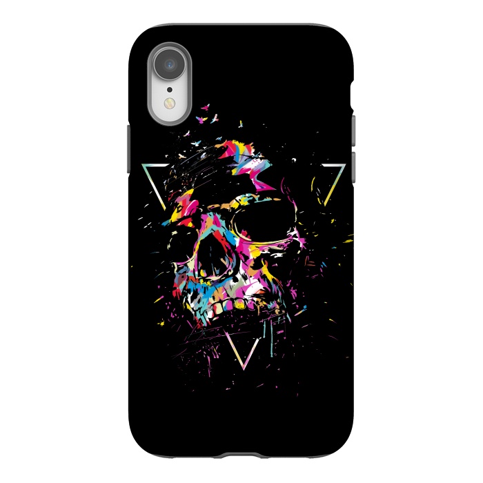 iPhone Xr StrongFit Skull X by Balazs Solti