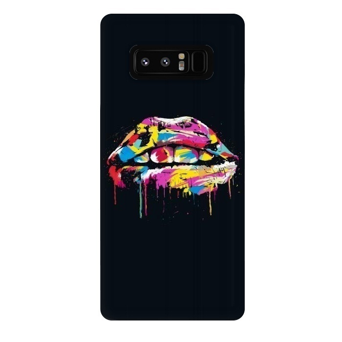 Galaxy Note 8 StrongFit Colourful lips by Balazs Solti
