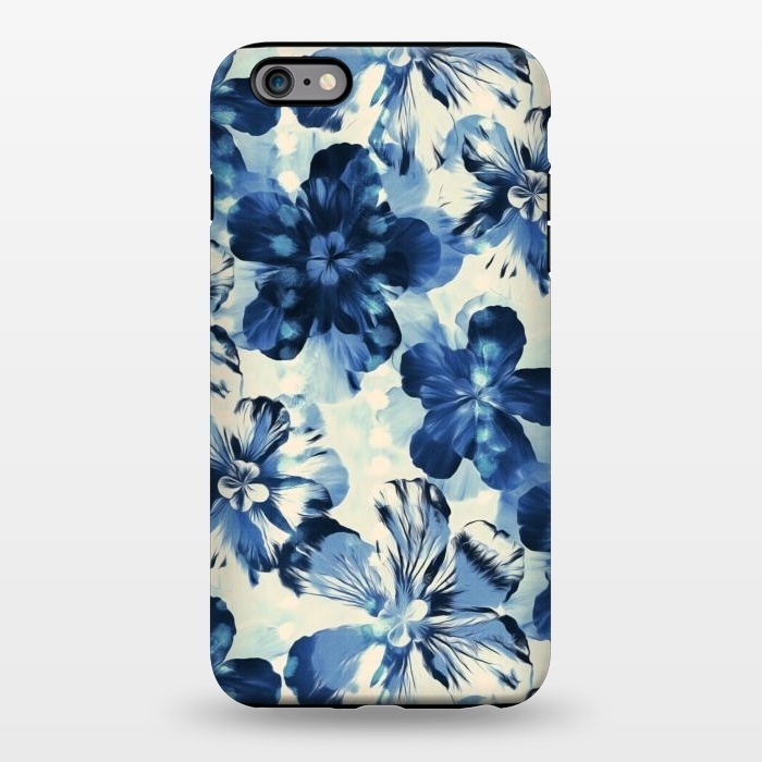 iPhone 6/6s plus StrongFit Indigo Blue Floral by Micklyn Le Feuvre