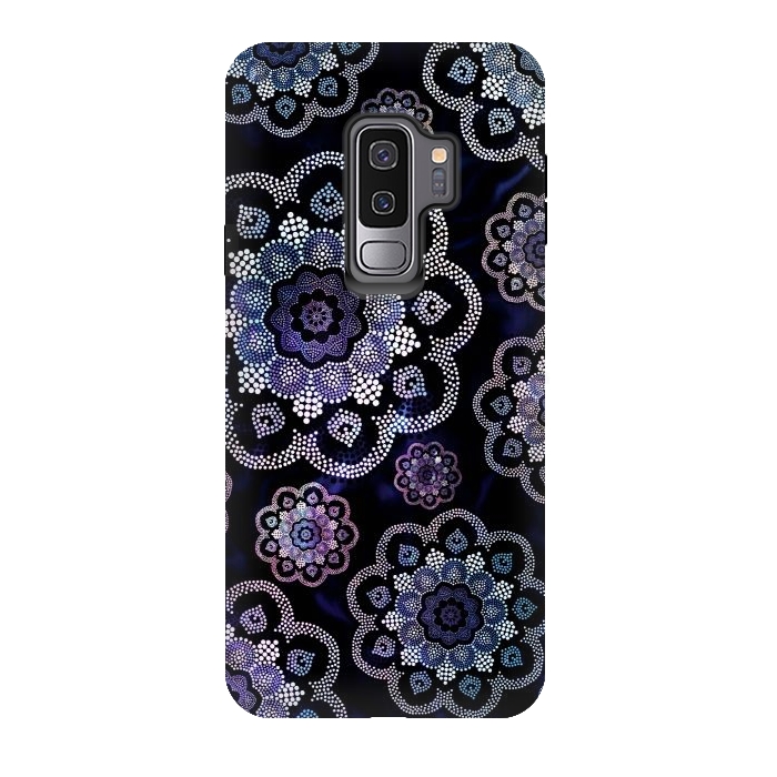 Galaxy S9 plus StrongFit Flower pattern mandala by Jms