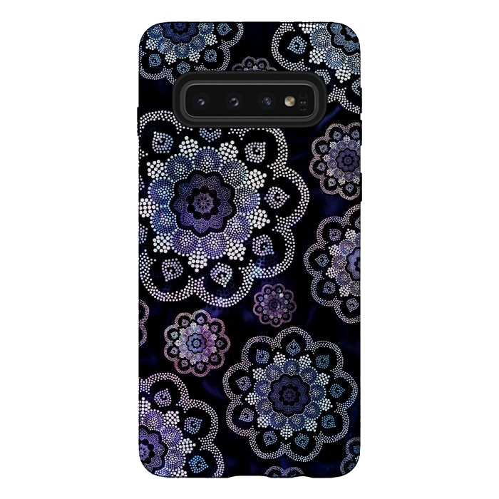 Galaxy S10 StrongFit Flower pattern mandala by Jms