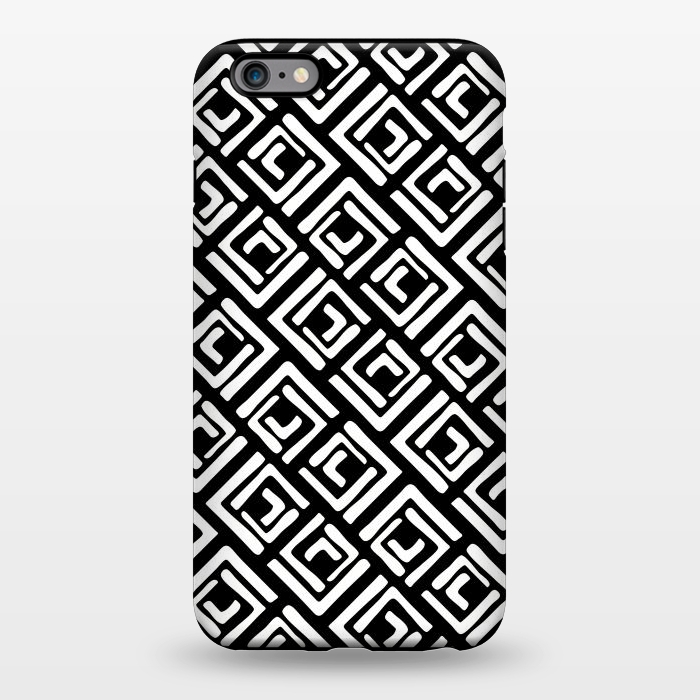 iPhone 6/6s plus StrongFit Black Square Roses by Majoih